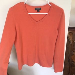 Orange cashmere sweater. Theory